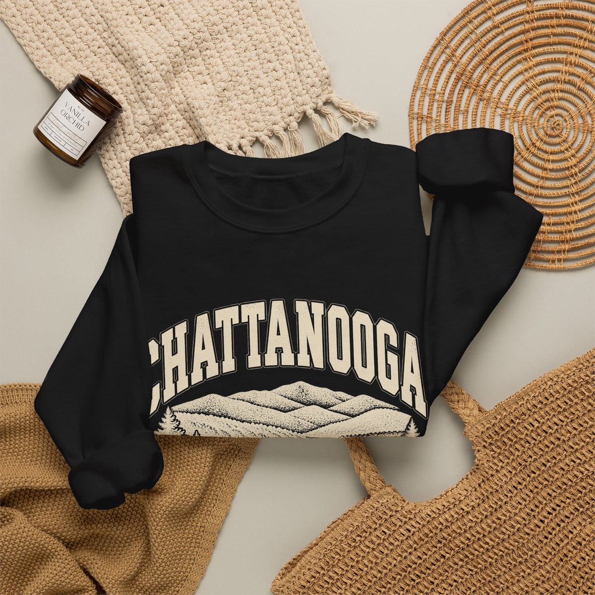 Chattanooga Vintage Varsity Crewneck Sweatshirt