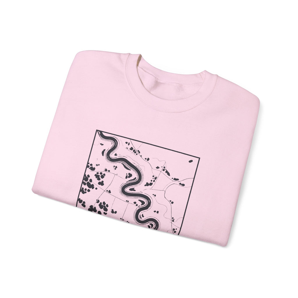 Murfreesboro Topo Map Crewneck Sweatshirt