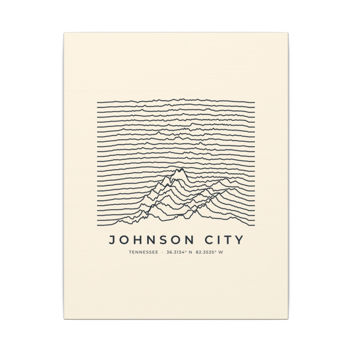 Johnson City Ridgeline Canvas Print