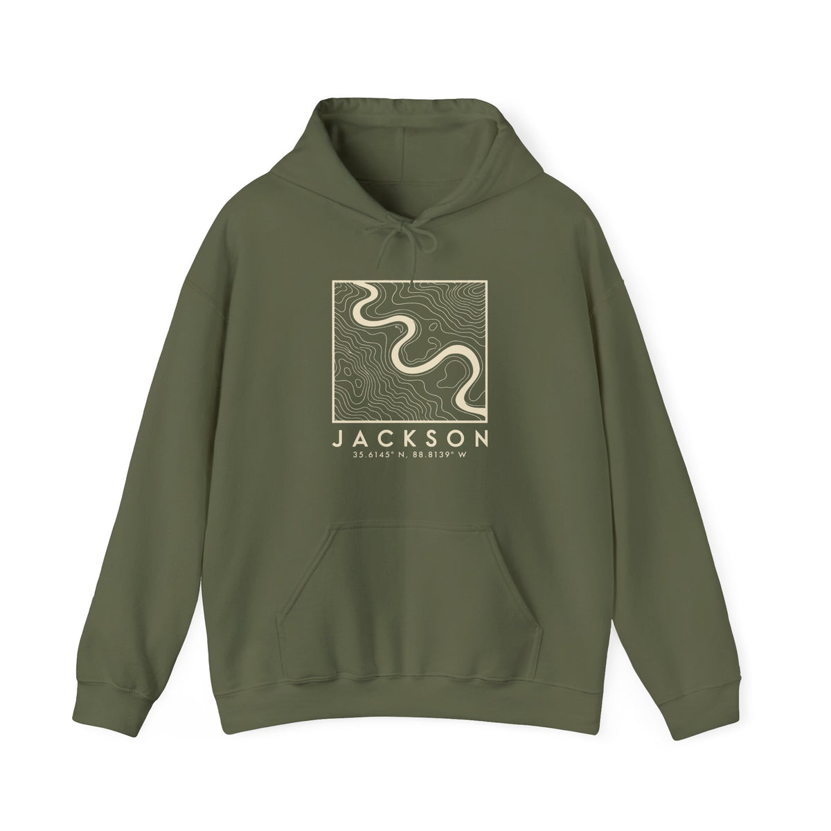 Jackson Topo Map Hoodie