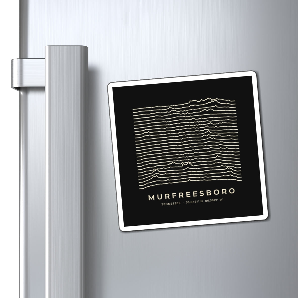 Murfreesboro Ridgeline Magnet (Black)