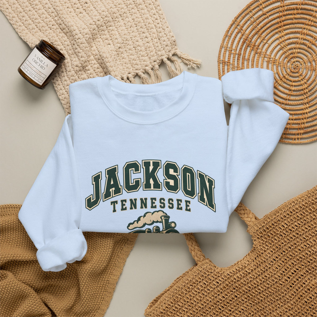 Jackson Vintage Varsity Crewneck Sweatshirt