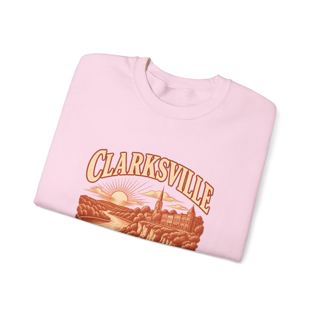 Clarksville Engraved Valley Crewneck Sweatshirt