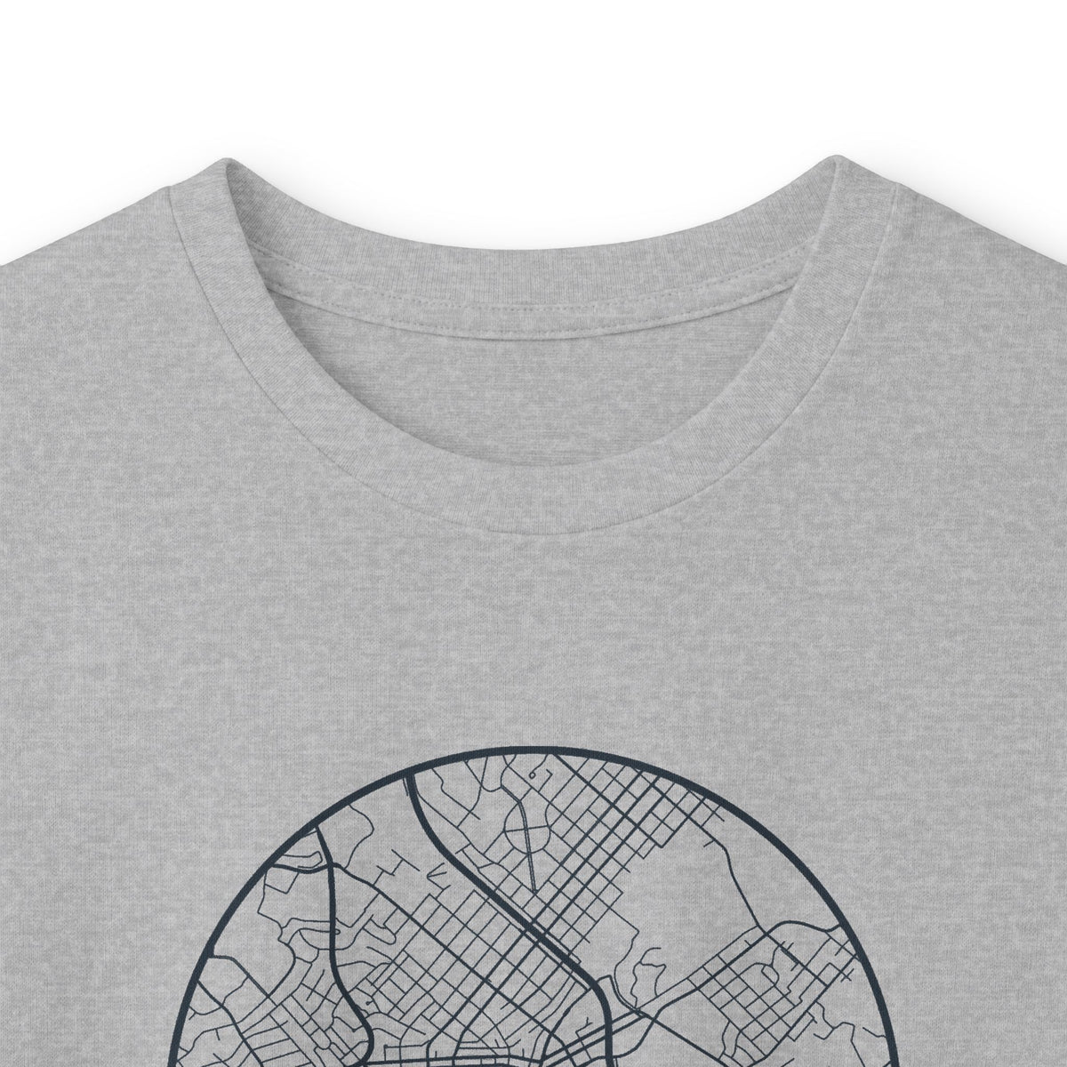 Johnson City Street Map Long Sleeve T-Shirt