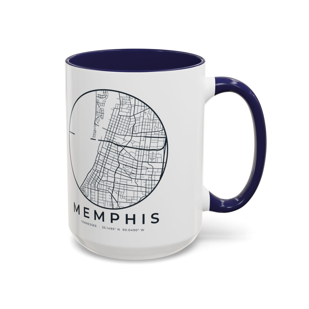 Memphis Street Map Accent Mug