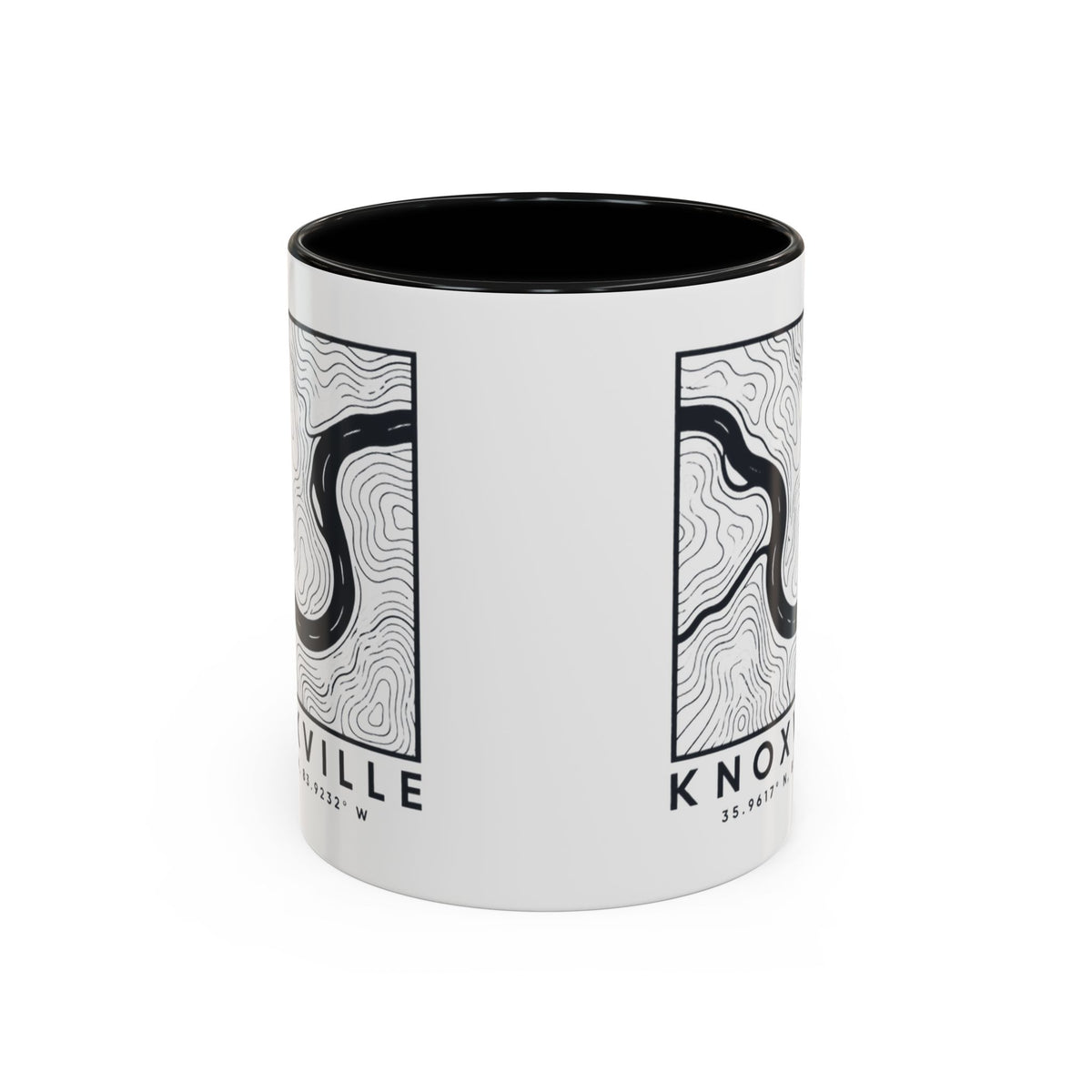Knoxville Topo Map Accent Mug