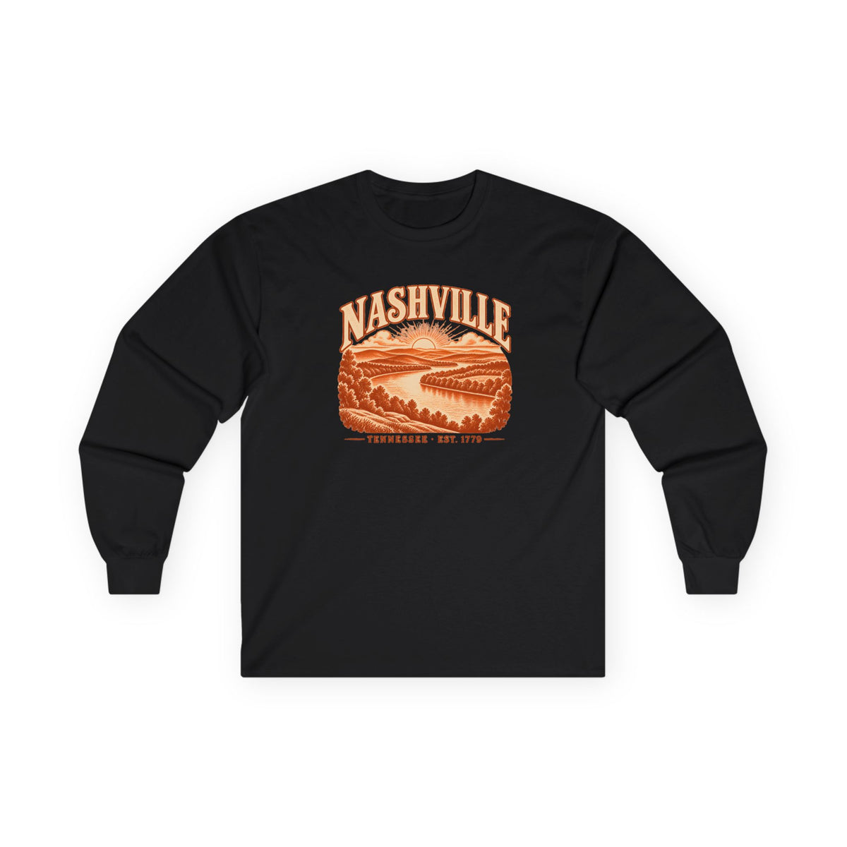 Nashville Engraved Valley Long Sleeve T-Shirt