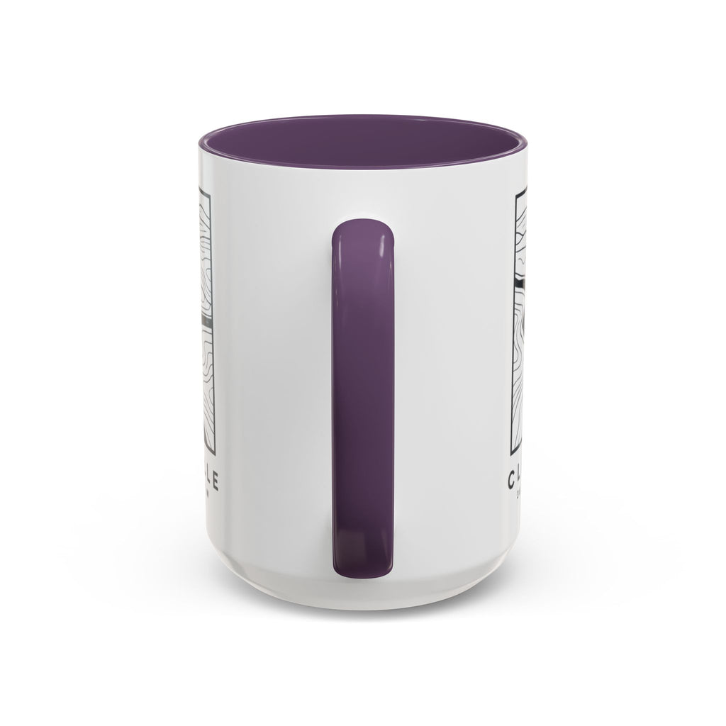 Clarksville Topo Map Accent Mug