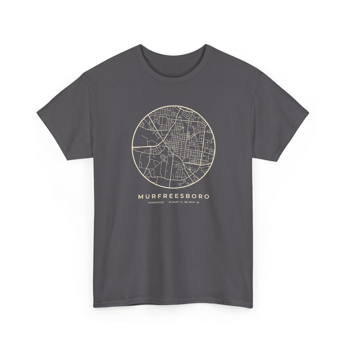 Murfreesboro Street Map T-Shirt