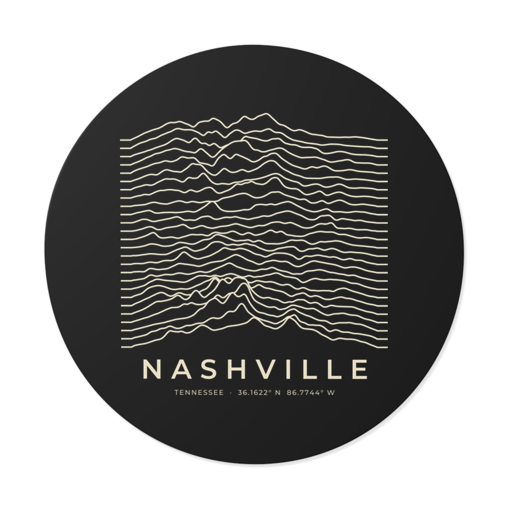 Nashville Ridgeline Sticker (Black)