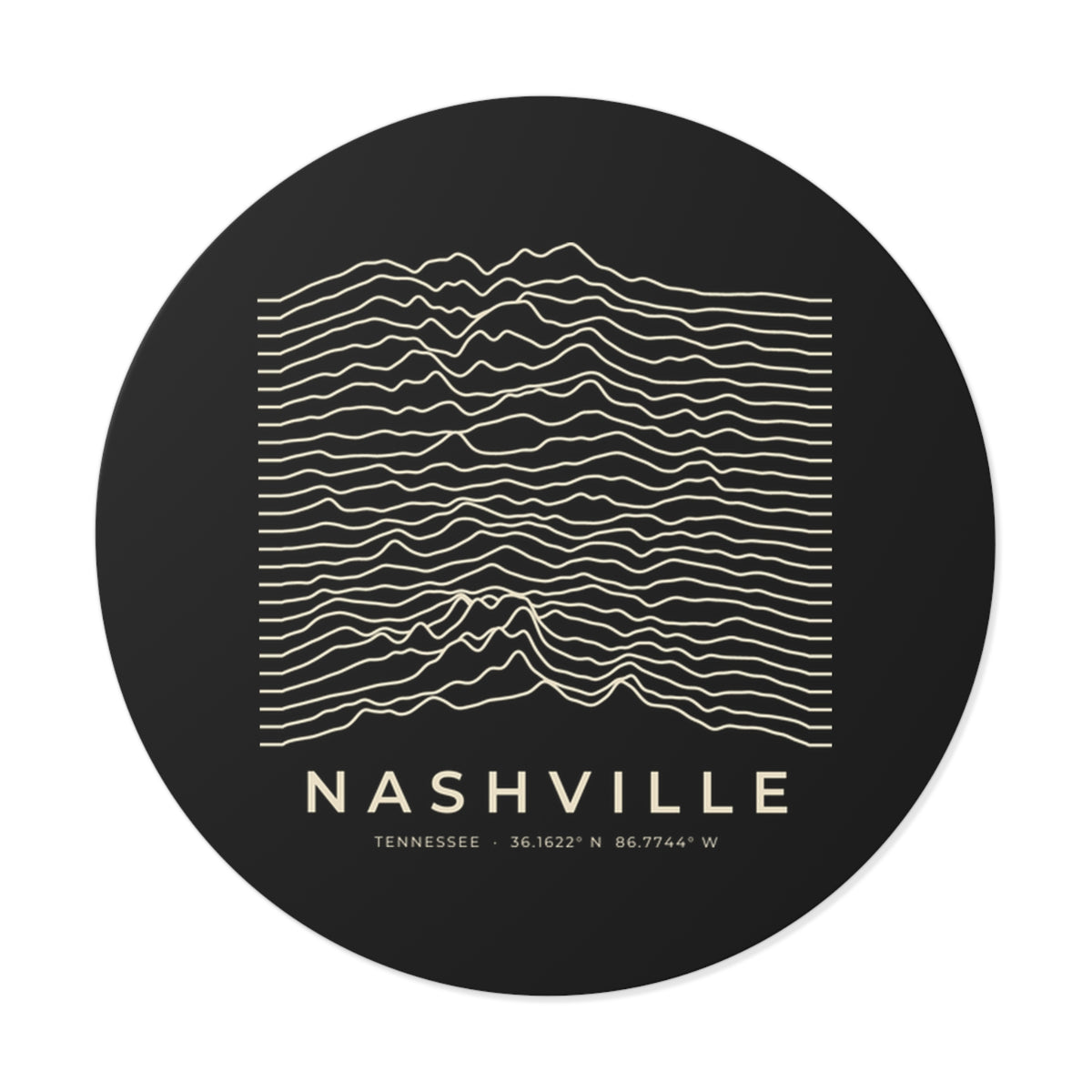 Nashville Ridgeline Sticker (Black)