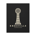 Knoxville Sunsphere Canvas Print (Black)