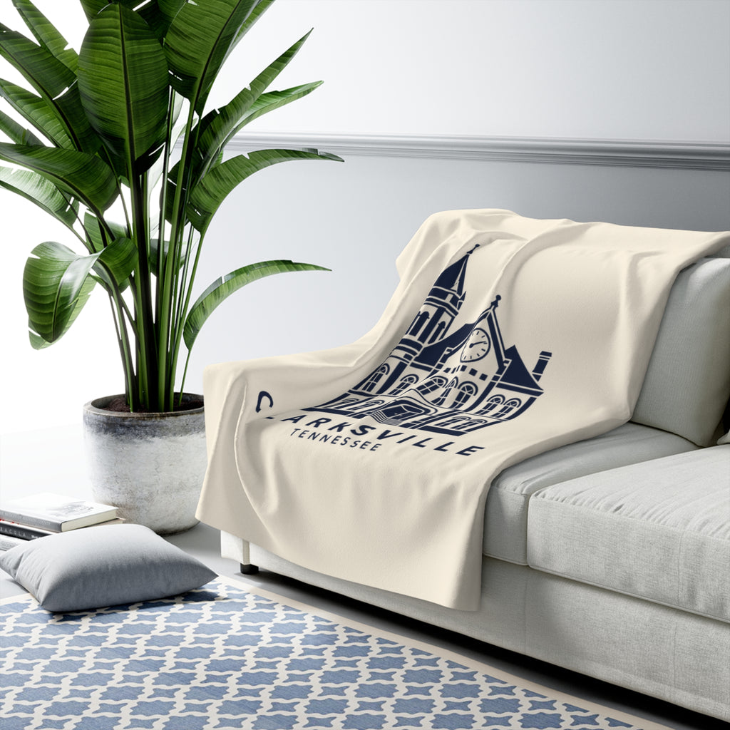 Clarksville Customs House Sherpa Blanket