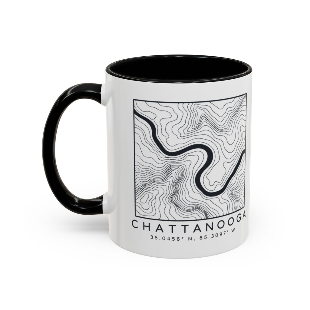 Chattanooga Topo Map Accent Mug
