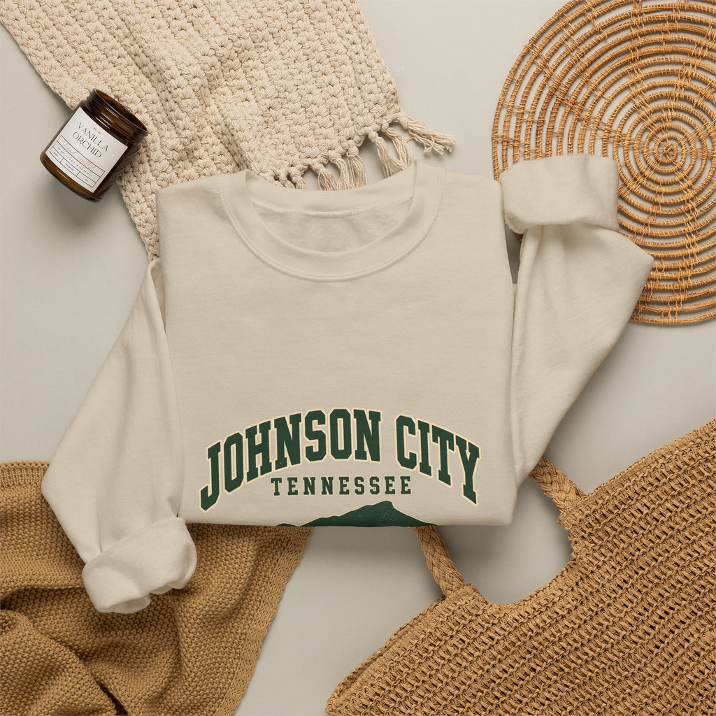 Johnson City Vintage Varsity Crewneck Sweatshirt