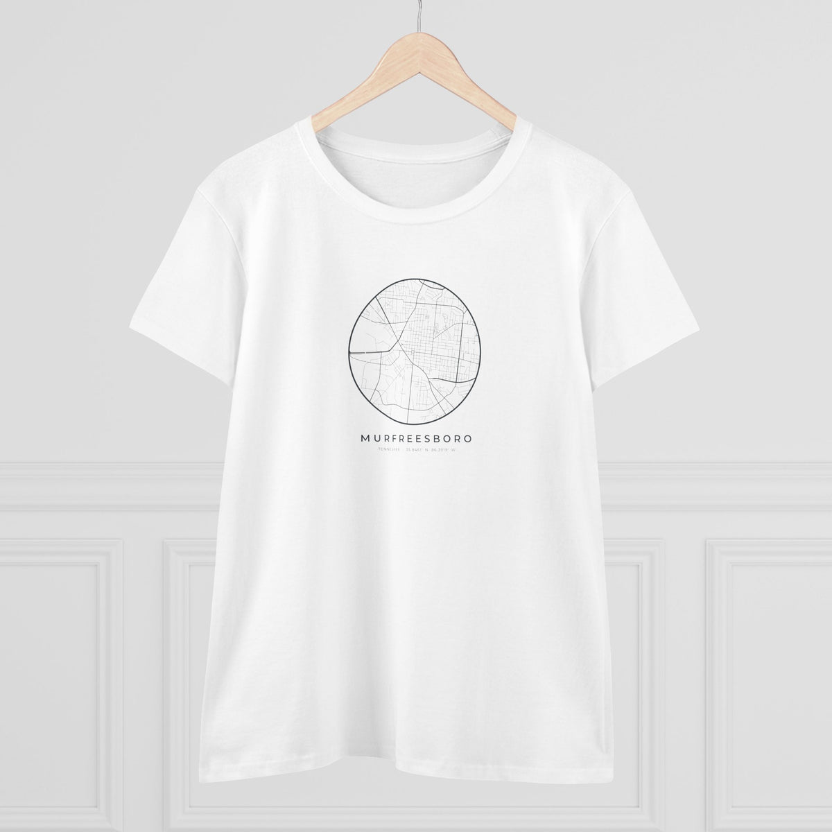Murfreesboro Street Map Women's T-Shirt