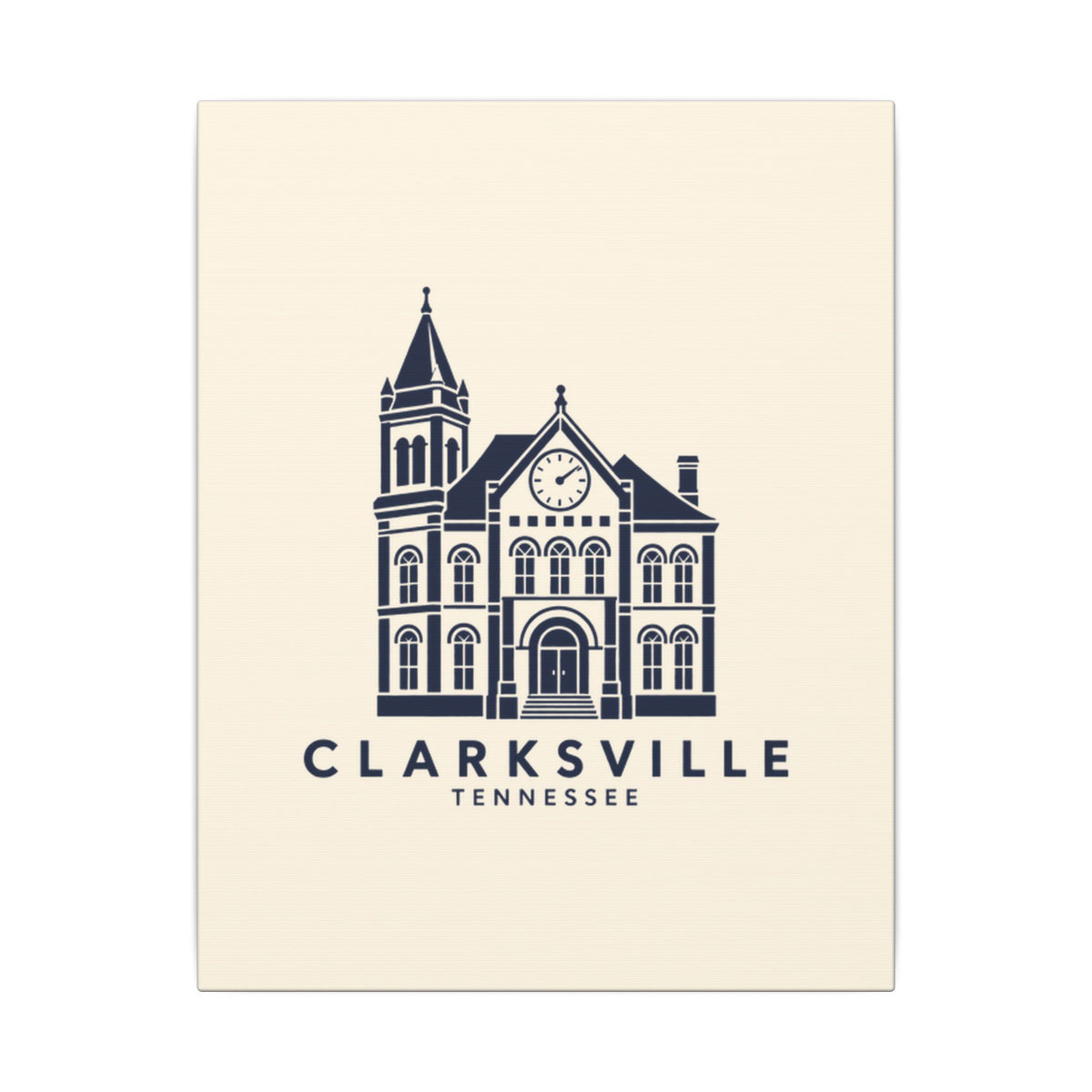 Clarksville Customs House Canvas Print