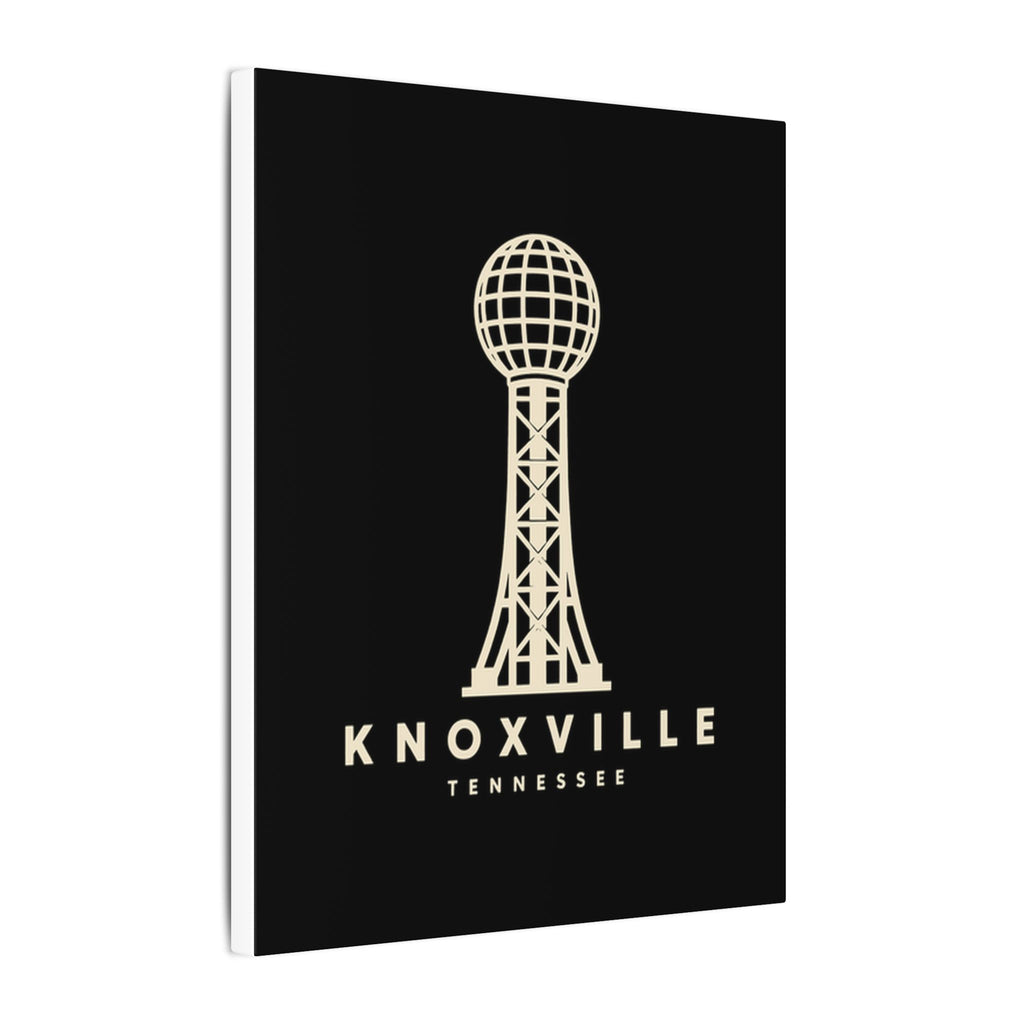 Knoxville Sunsphere Canvas Print (Black)