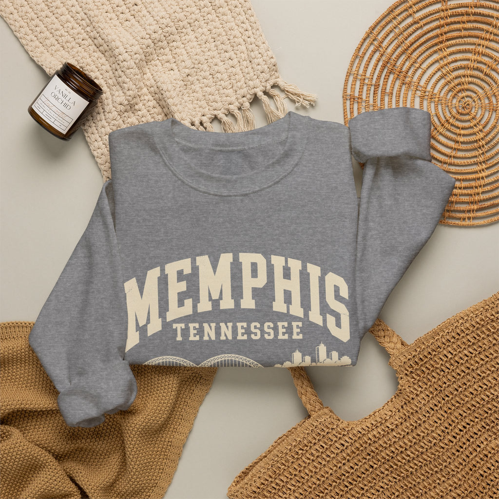 Memphis Vintage Varsity Crewneck Sweatshirt