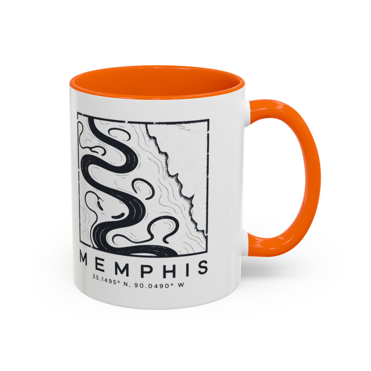 Memphis Topo Map Accent Mug