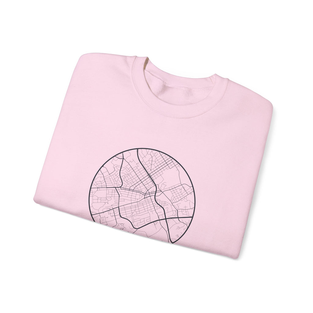 Johnson City Street Map Crewneck Sweatshirt