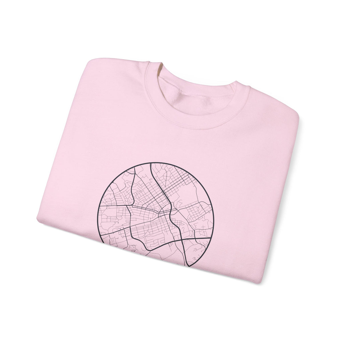 Johnson City Street Map Crewneck Sweatshirt