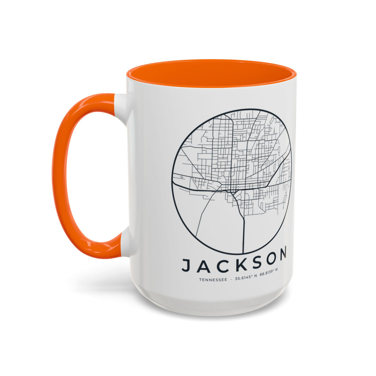 Jackson Street Map Accent Mug