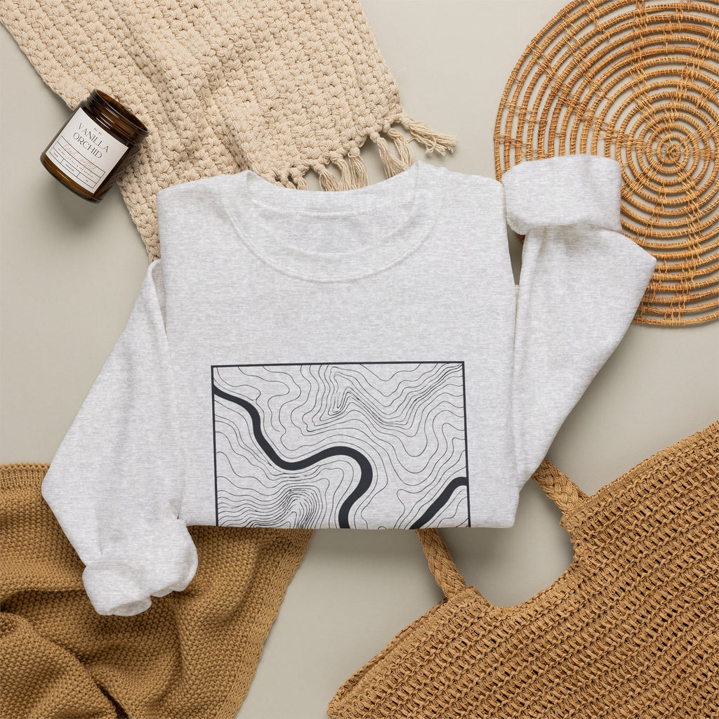 Chattanooga Topo Map Crewneck Sweatshirt