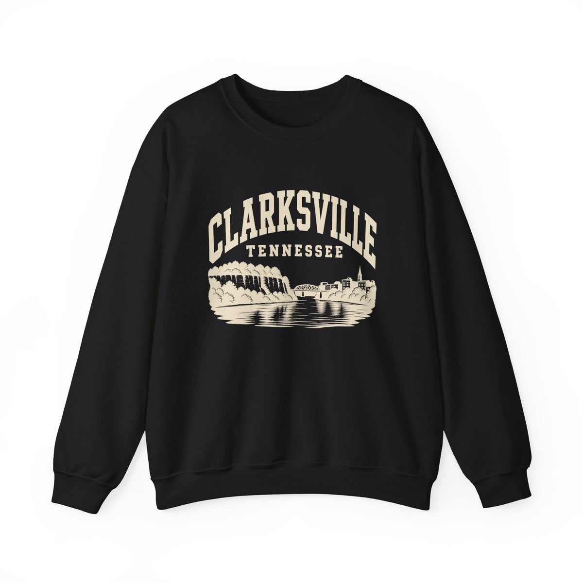 Clarksville Vintage Varsity Crewneck Sweatshirt