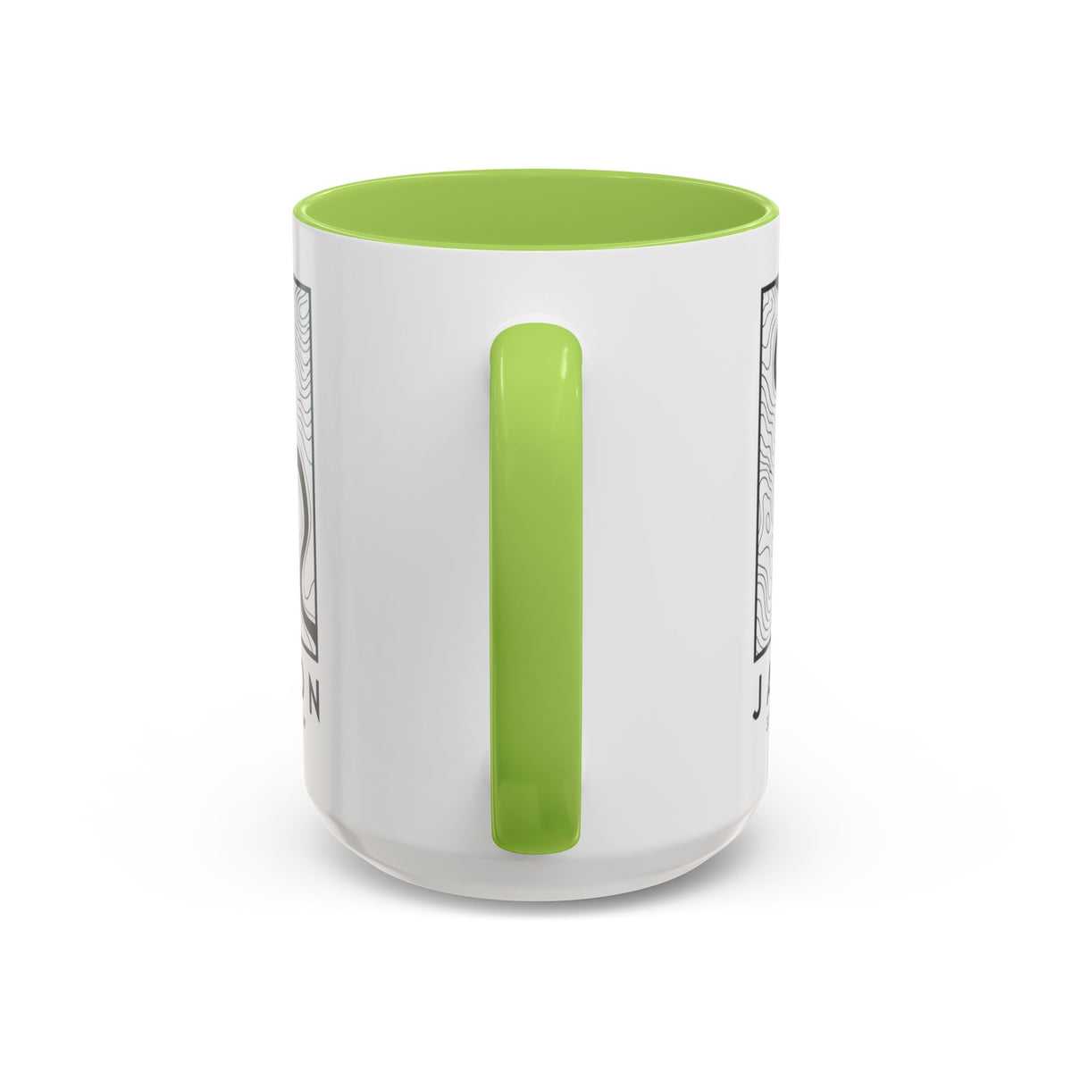 Jackson Topo Map Accent Mug