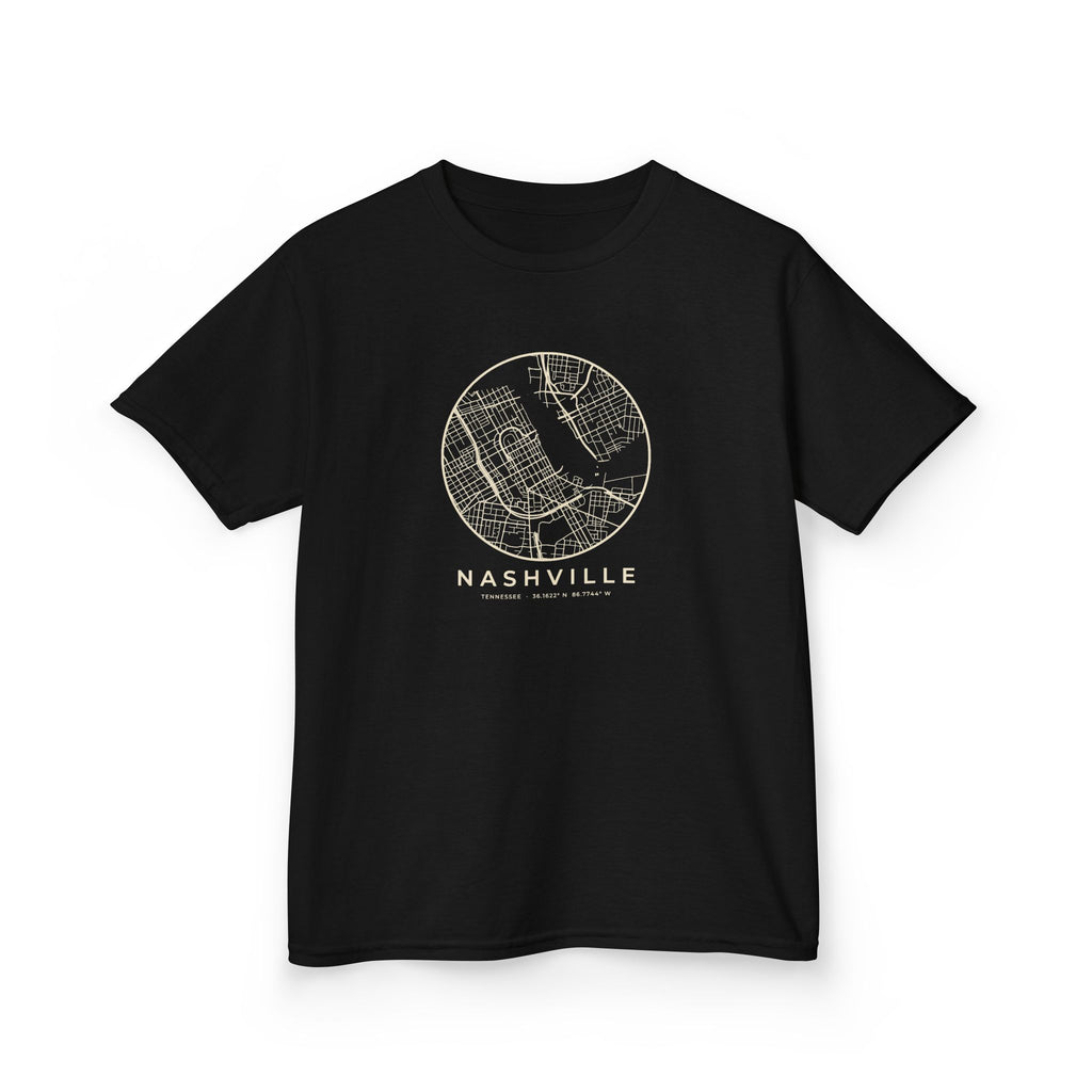 Nashville Street Map Kids T-Shirt