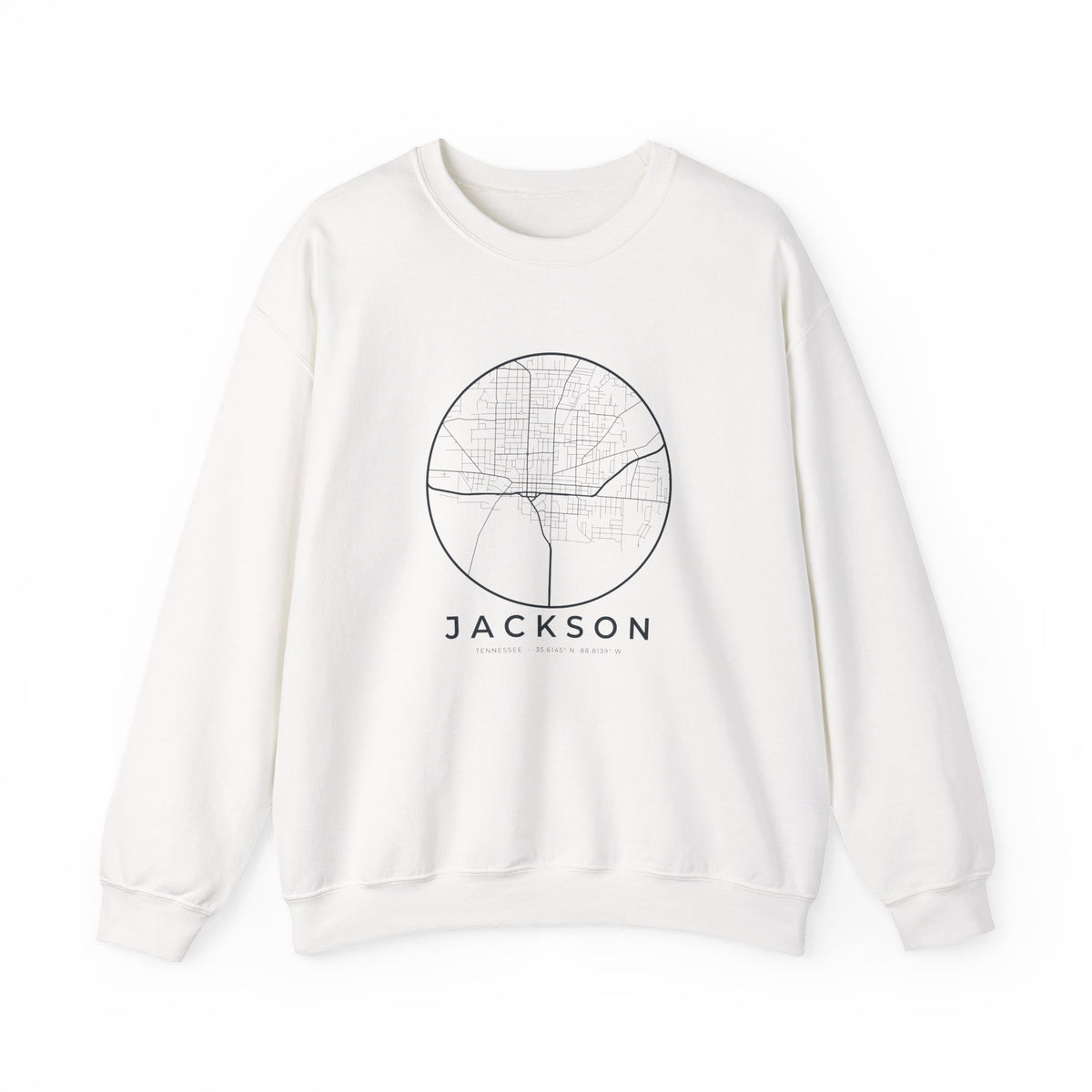 Jackson Street Map Crewneck Sweatshirt
