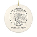 Chattanooga Street Map Ornament