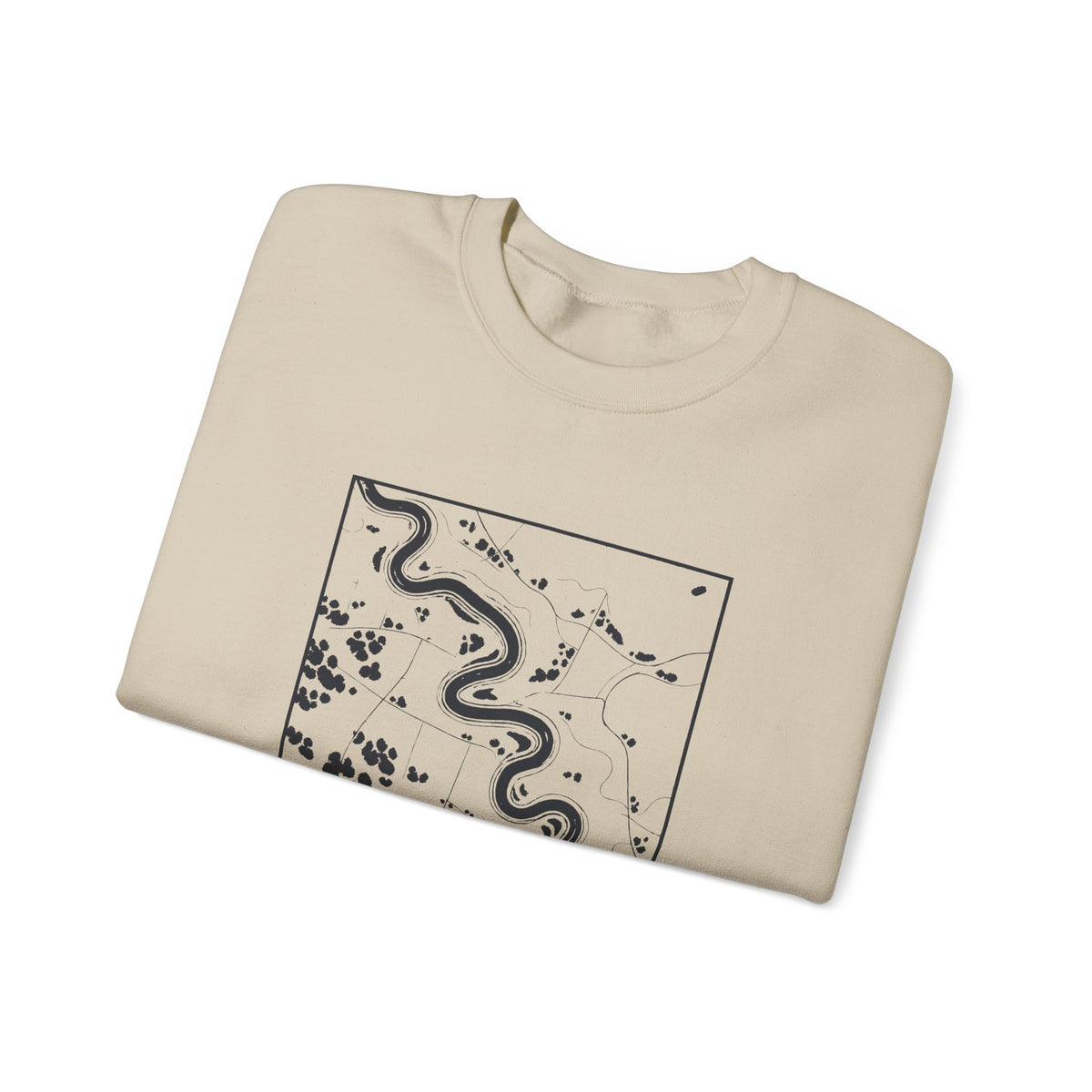 Murfreesboro Topo Map Crewneck Sweatshirt