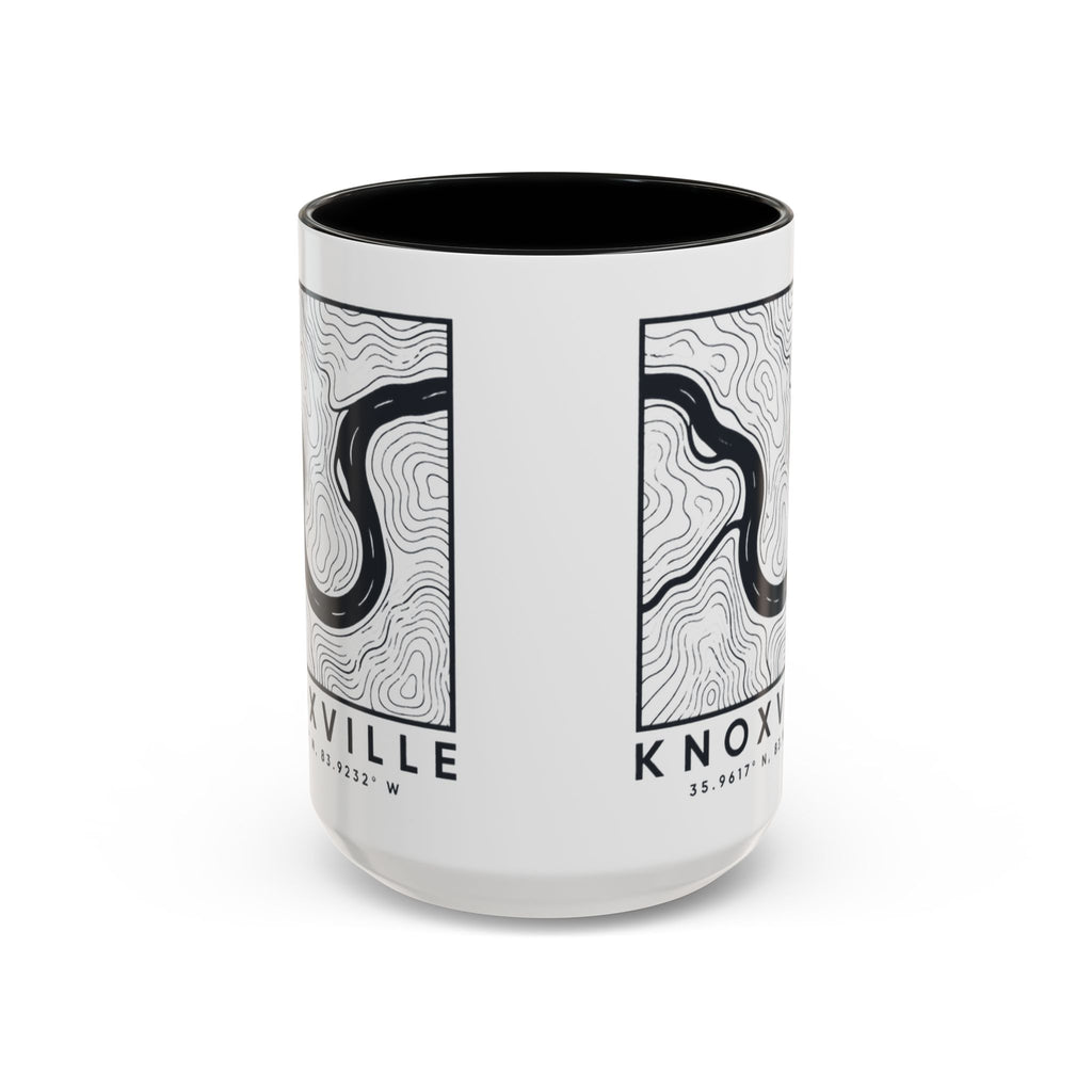 Knoxville Topo Map Accent Mug