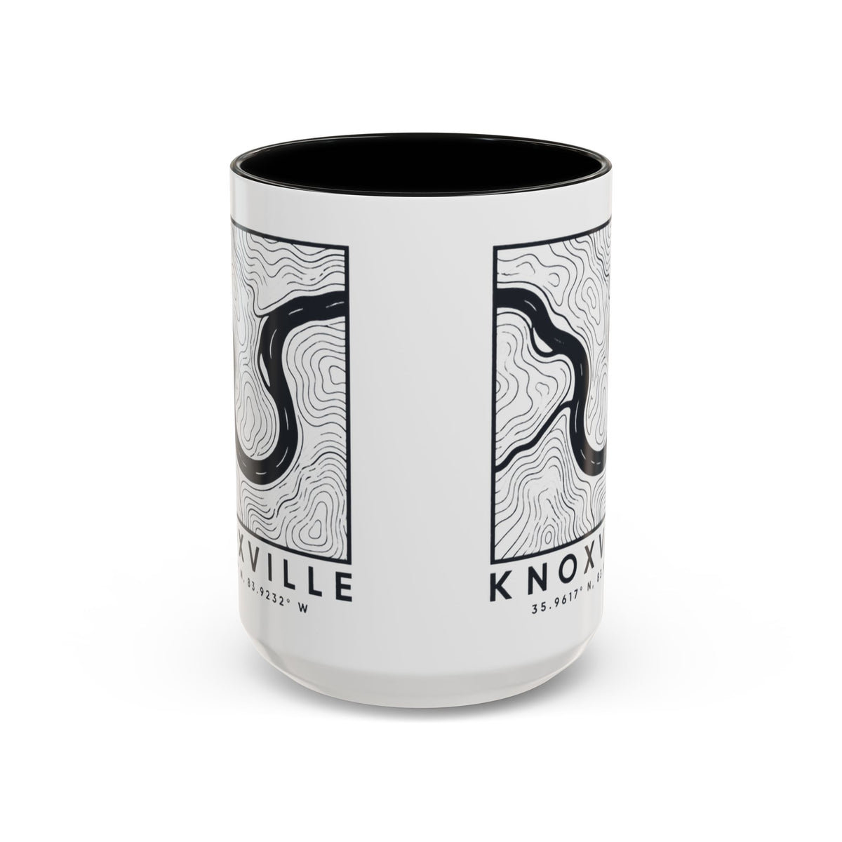 Knoxville Topo Map Accent Mug
