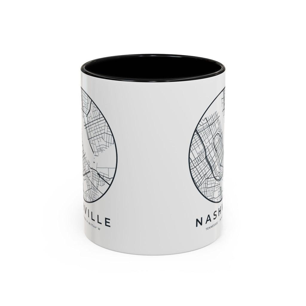 Nashville Street Map Accent Mug