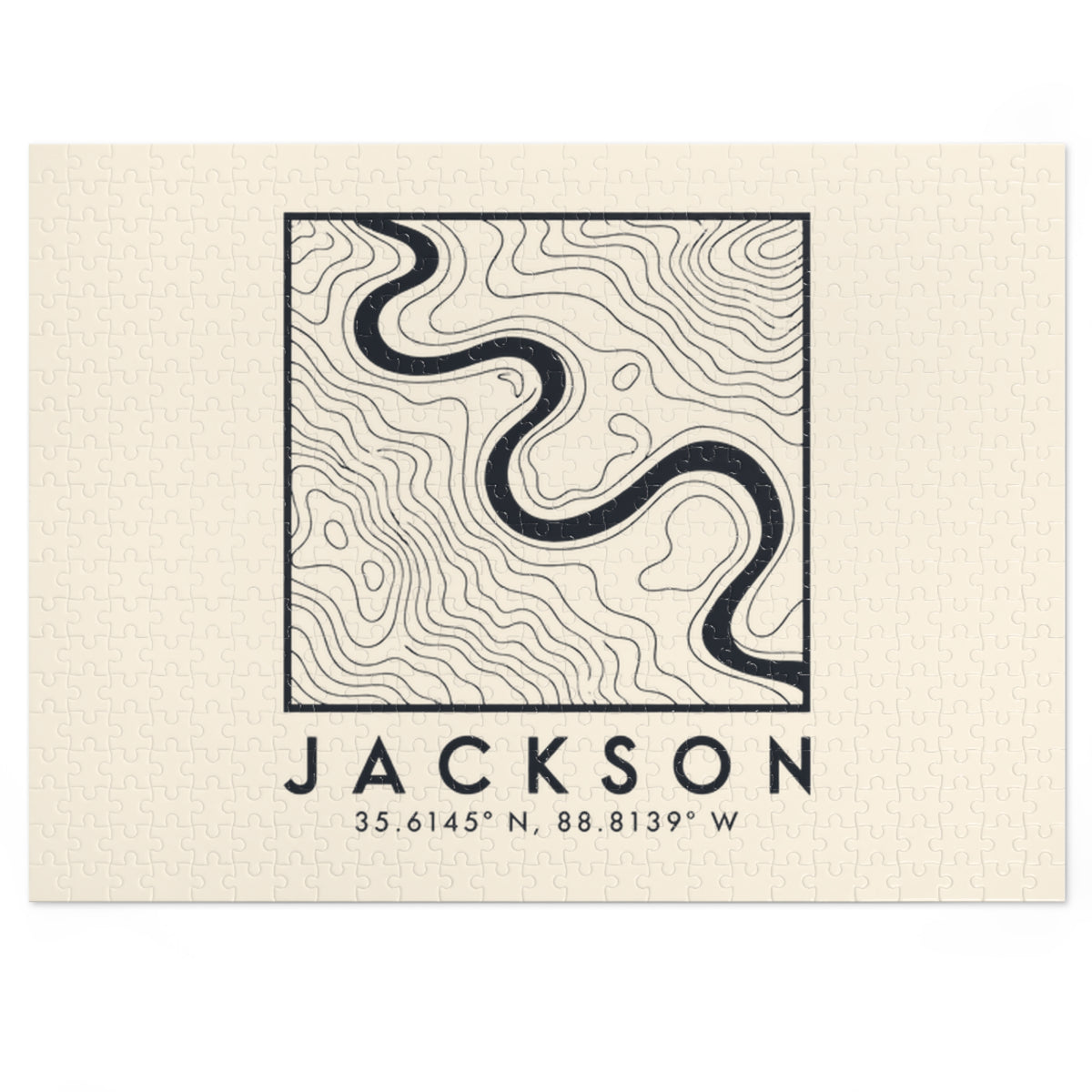 Jackson Topo Map Puzzle