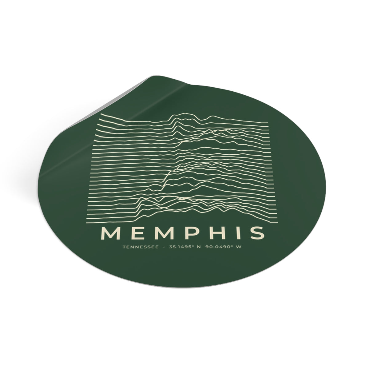 Memphis Ridgeline Sticker (Forest Green)