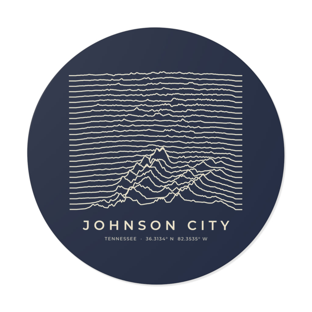 Johnson City Ridgeline Sticker (Navy)