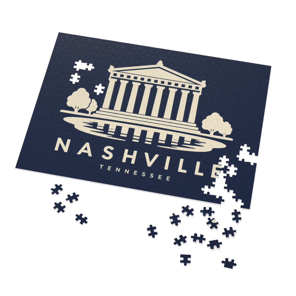 Nashville Parthenon Puzzle (Navy)