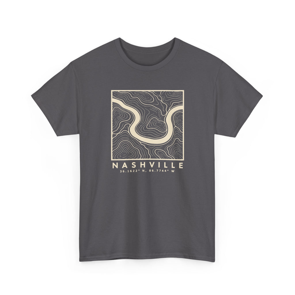 Nashville Topo Map T-Shirt
