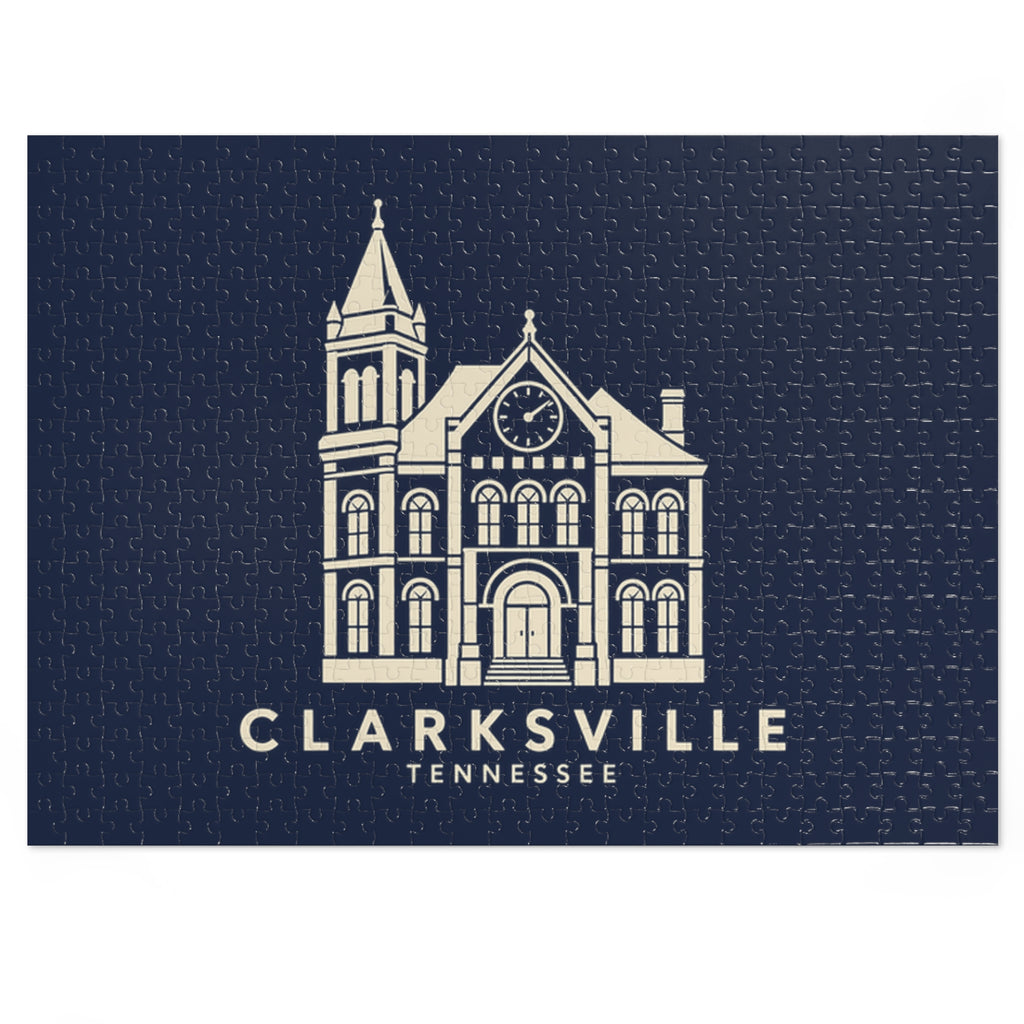 Clarksville Customs House Puzzle (Navy)