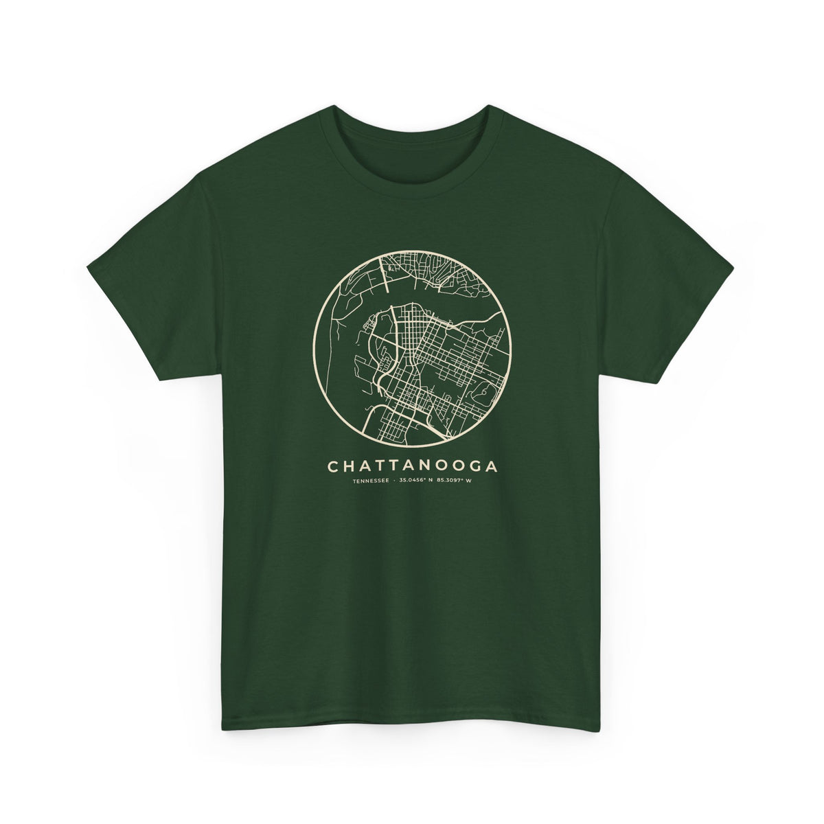 Chattanooga Street Map T-Shirt