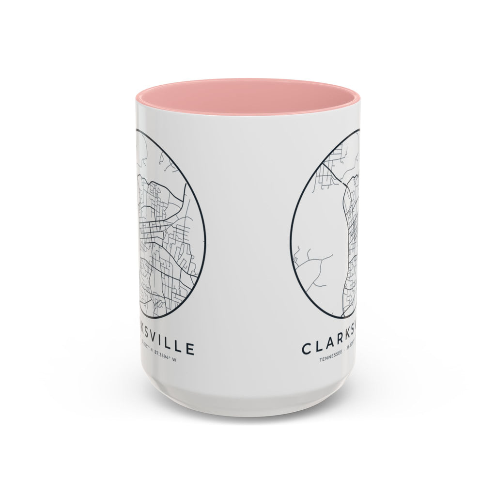 Clarksville Street Map Accent Mug