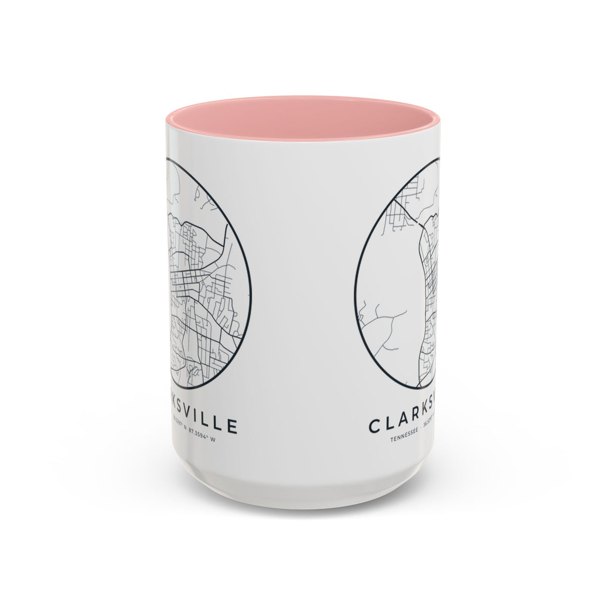 Clarksville Street Map Accent Mug