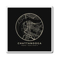 Chattanooga Street Map Magnet (Black)