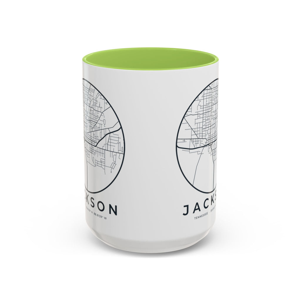 Jackson Street Map Accent Mug