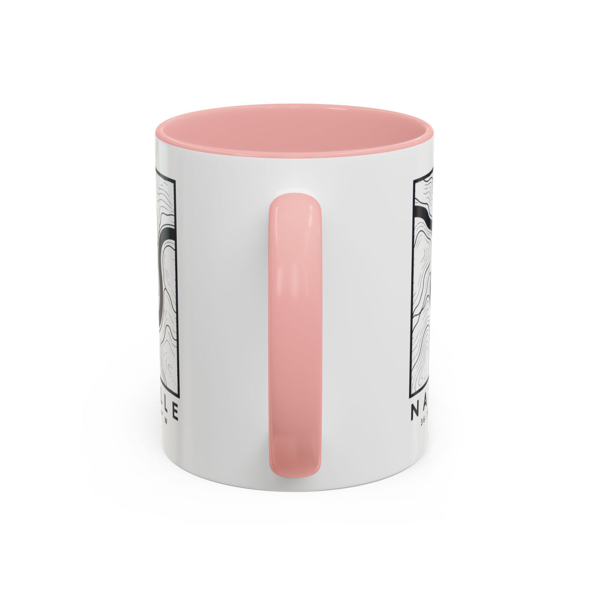 Nashville Topo Map Accent Mug