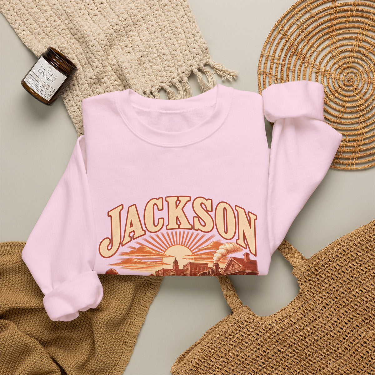 Jackson Engraved Valley Crewneck Sweatshirt